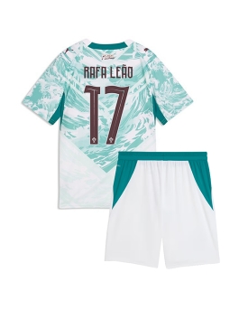 Billige Fotballdrakt Portugal Rafael Leao #17 Replika Bortedraktsett Barn VM 2026 Kortermet (med bukser)